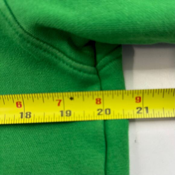 Adidas Vintage Logo Full Zip Striped Hoodie Green Mens Large - Picture 8 of 10